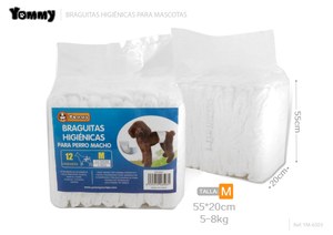 CUECAS HIGIÉNICAS PARA CÃO MACHO TAMANHO M