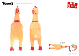 Brinquedo de vinil galinha a gritar 31 CM