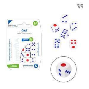 DADOS 1,4 CM 12 PEÇAS