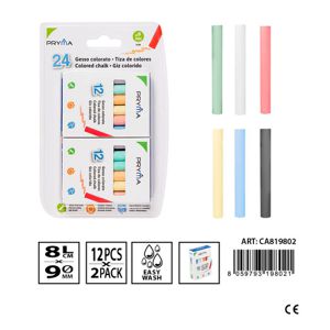 GIZES DE COR 8 CM 24 UNID.