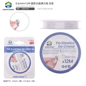 FITA ELASTICA DE CRISTAL 0.6MM*12M