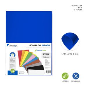 FOLHA DE ESPUMA EVA 40X60CM 2MM AZUL