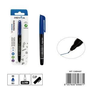 MARCADOR PERMANENTE PONTA S 0,4MM AZUL