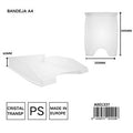 PRYMA BANDEJA CRISTAL TRANSP 345X255X60MM