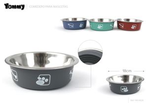 Tigelas de Cão em Aço Inoxidável 18cm