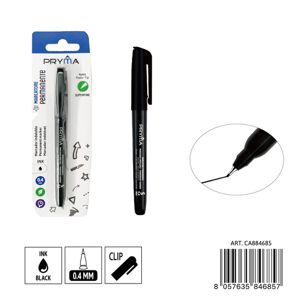 MARCADOR PERMANENTE PONTA S 0,4MM PRETO