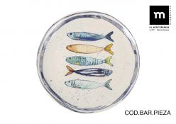 PLATO LLANO ø26 cm PEIXE Monaco BRILLO