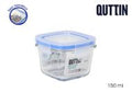 FIAMBRERA CUAD C/TAPA HERM 8.8x6.6cm 150ml"QUTTIN
