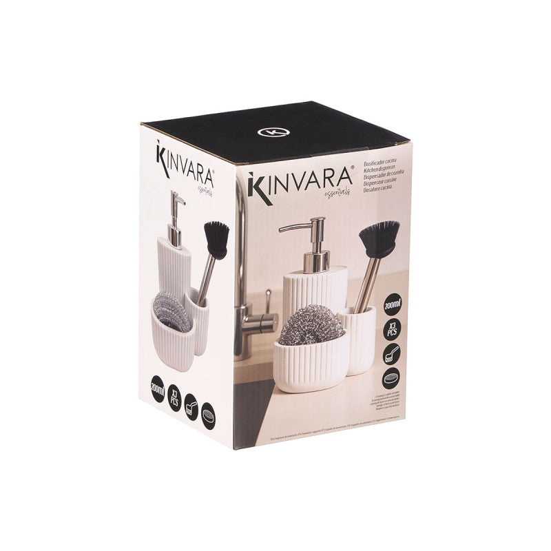 ESCOVA DE LIMPEZA PARA DISPENSADOR DE COZINHA BRANCO