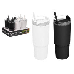 STRAW GLASS 450ML