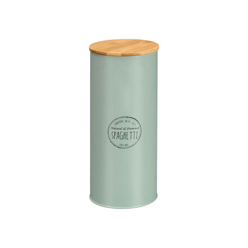 FRASCO ALTO TAMPA BAMBU ESPARGUETE MENTA VERDE